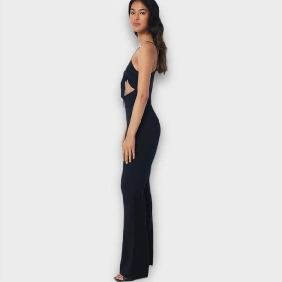 NWT LITA BY CIARA REVOLVE BLACK TIE FRONT JUMPSUIT STYLE: L230-1 Size S - Picture 3 of 12
